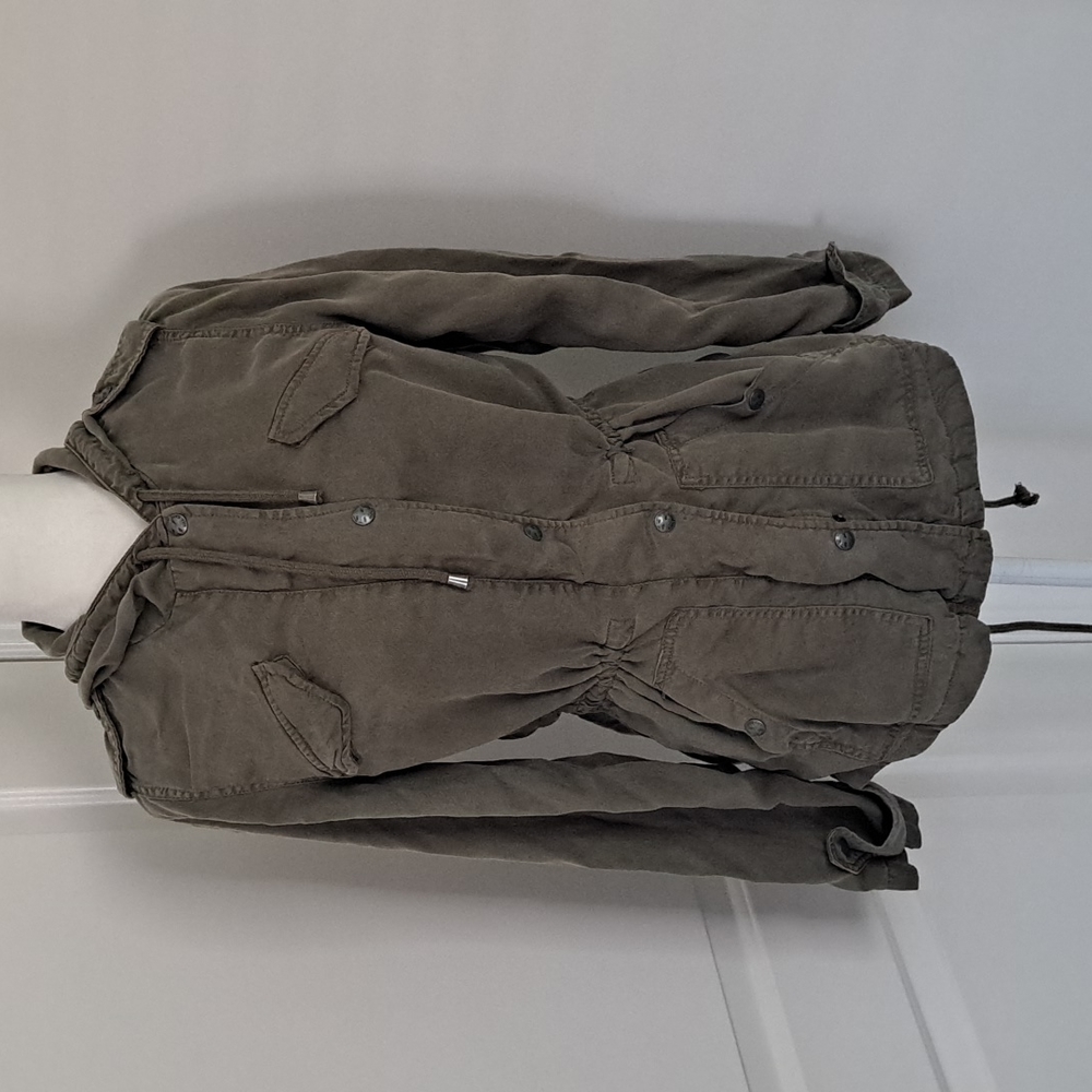Max Je an s Olive Green Utility Jacket size Small
